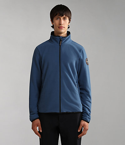 Polartec® Fleece-Sweatshirt Vulkan mit Reißverschluss-